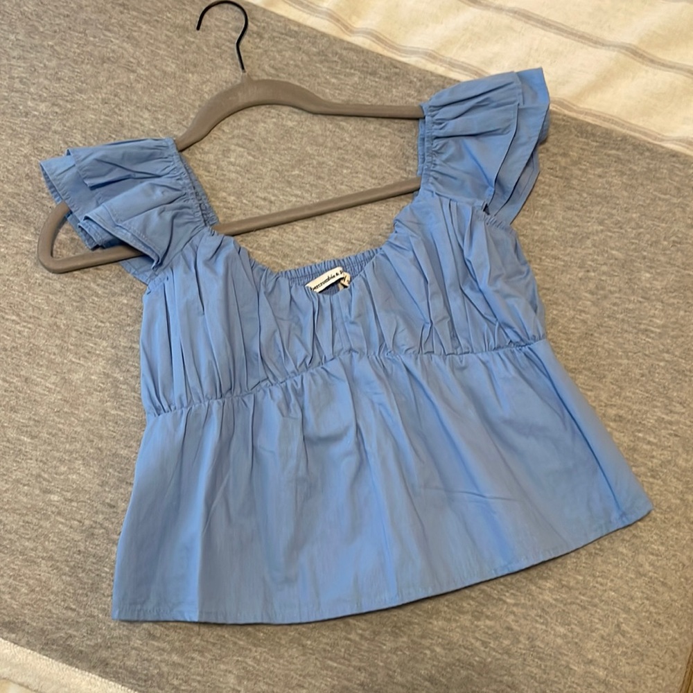 A&F Blue Top